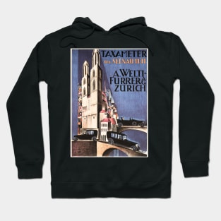 TAXAMETER A Welti-Furrer AG Zurich c1920 by Otto Morach Automobile Advert Poster Hoodie